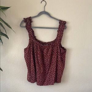 Women's Burgundy Sleeveless Top sz XL from on 34th